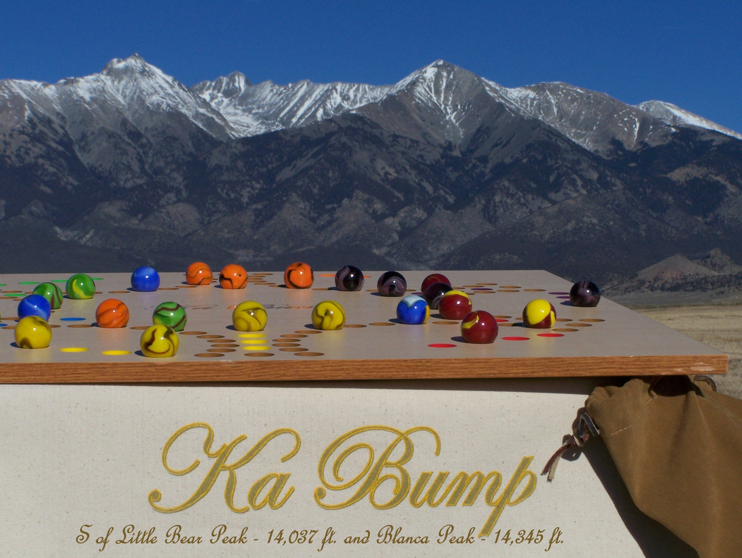 Ka Bump Board Game with Marbles