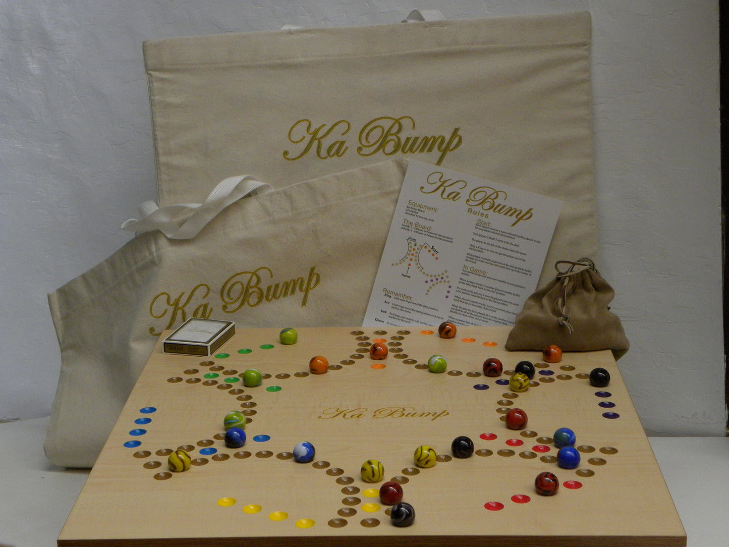 Ka Bump Board Game with Marbles