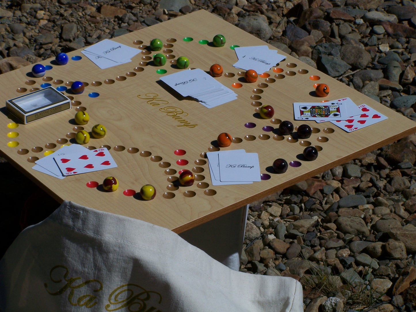 Ka Bump Board Game with Marbles