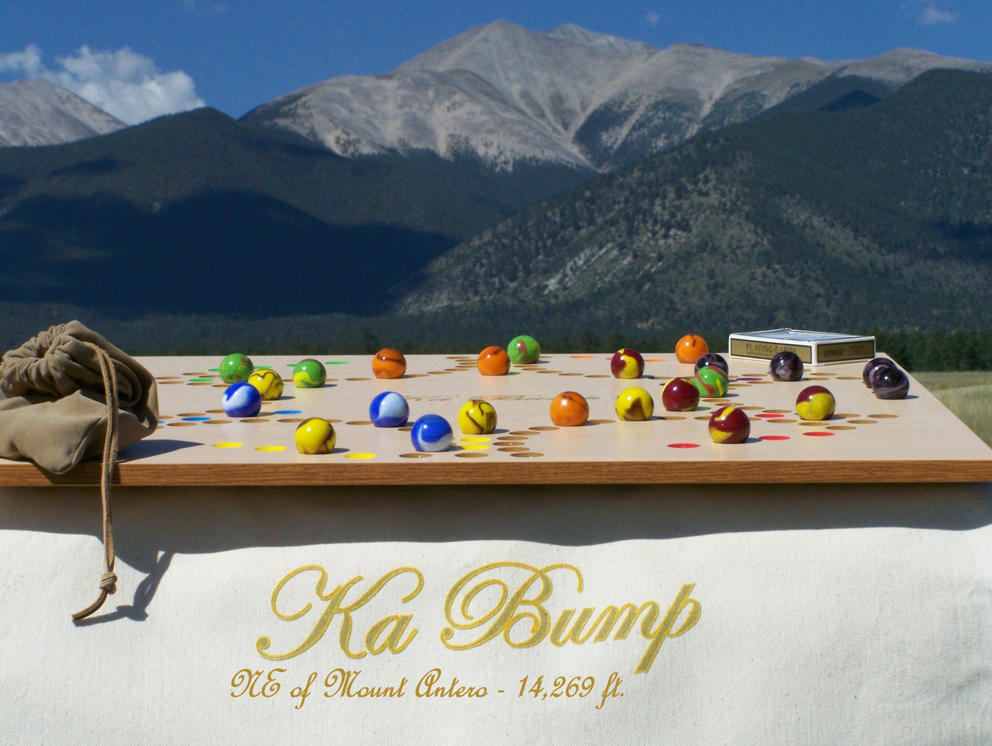 Ka Bump Board Game with Marbles