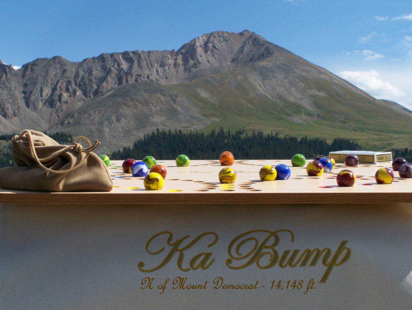 Ka Bump Board Game with Marbles