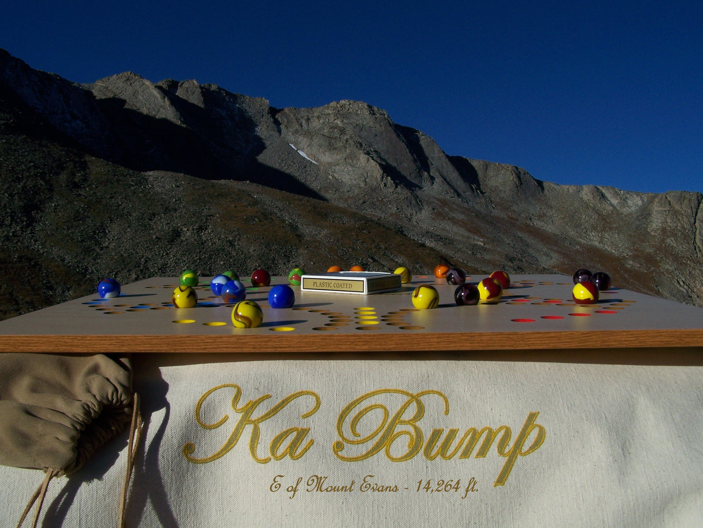 Ka Bump Board Game with Marbles