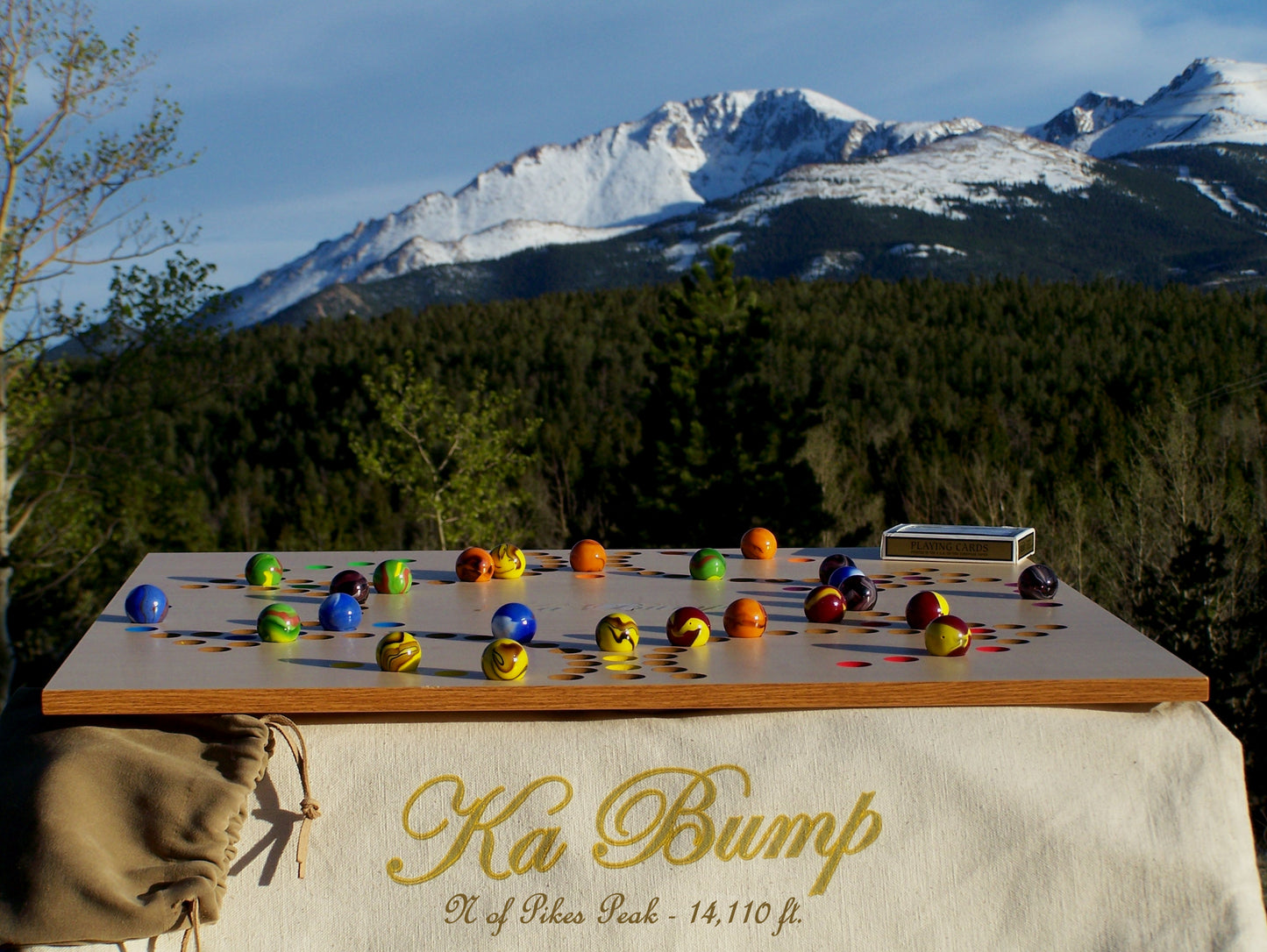 Ka Bump Board Game with Marbles