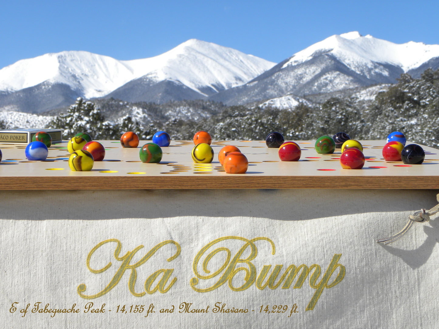 Ka Bump Board Game with Marbles